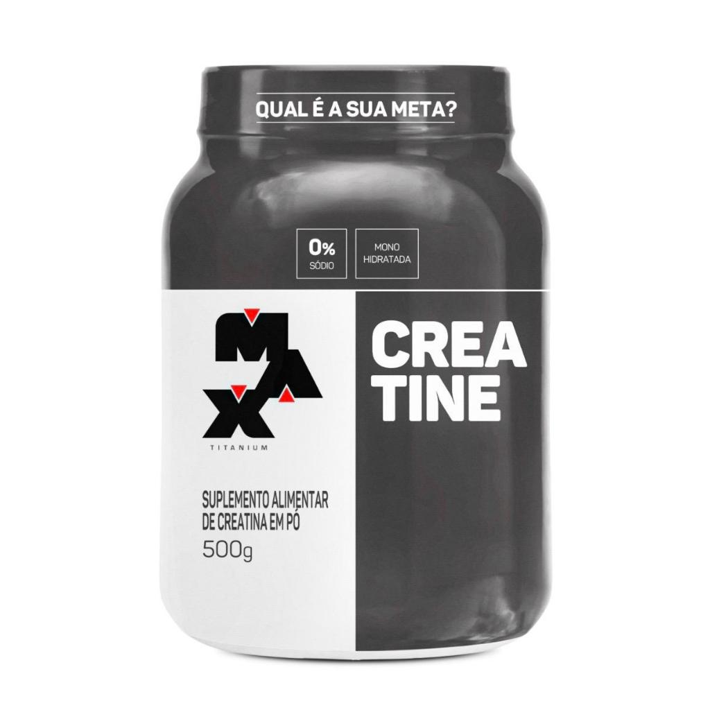 Creatina 500g Monohidratada 100% Pura - Max Titanium