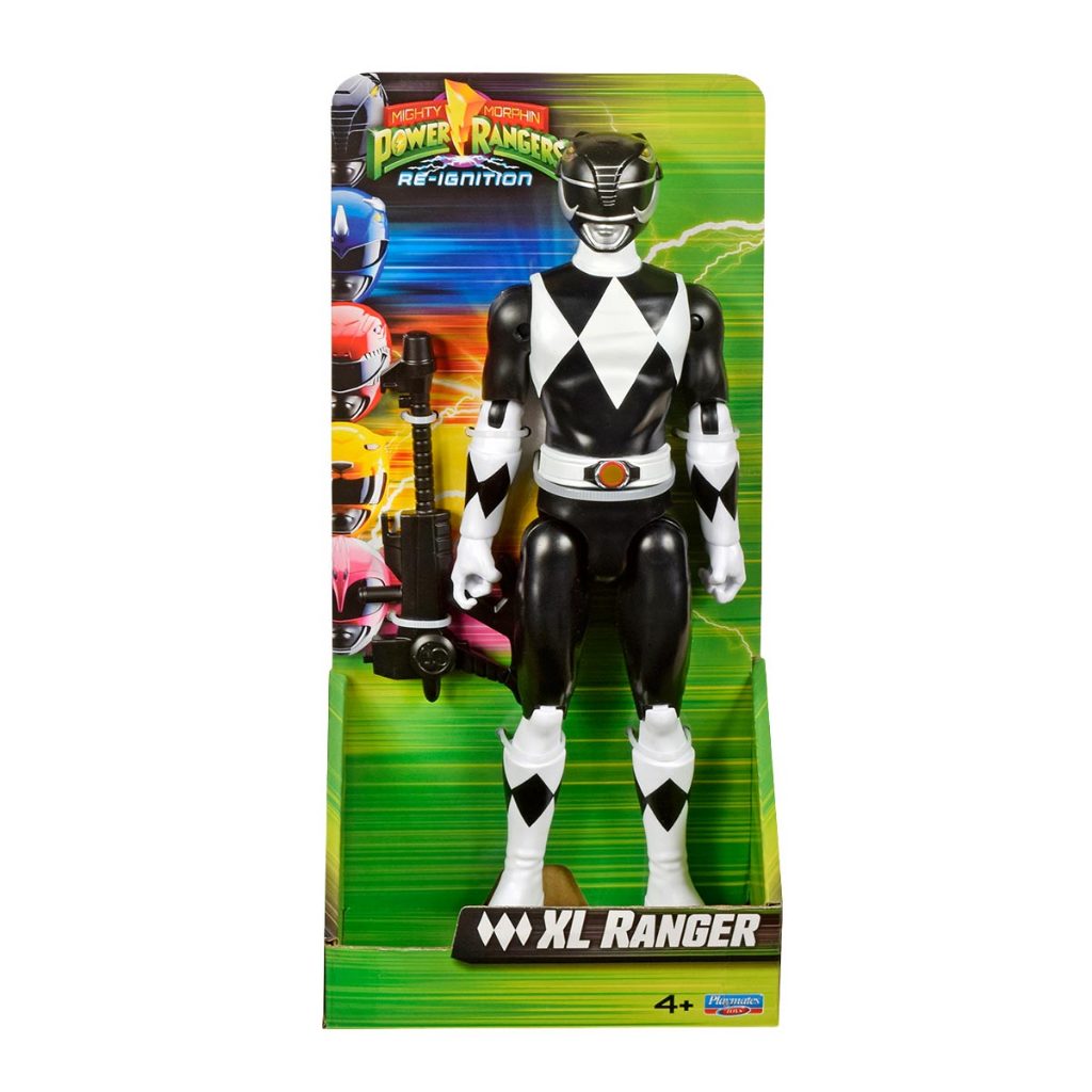Boneco do Ranger Preto de 24cm - Power Rangers Re-Ignition