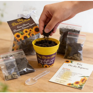 Kit Mini Plantio Ecológico 150 Lembrancinhas Personalizadas