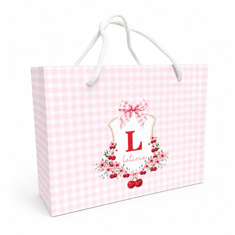 PEGUE E MONTE | Sacolinha Cereja Cerejinha| Lembrancinha Caixinha Personalizada Personalizado