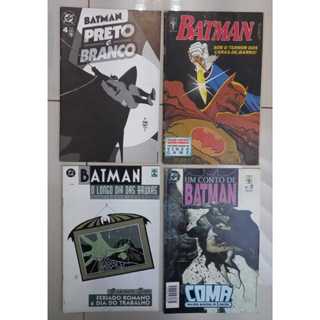 4 Hqs Batman Abril Um conto batman coma 2 -O longo dia das bruxas 7- preto e branco 4 -minisséie 8