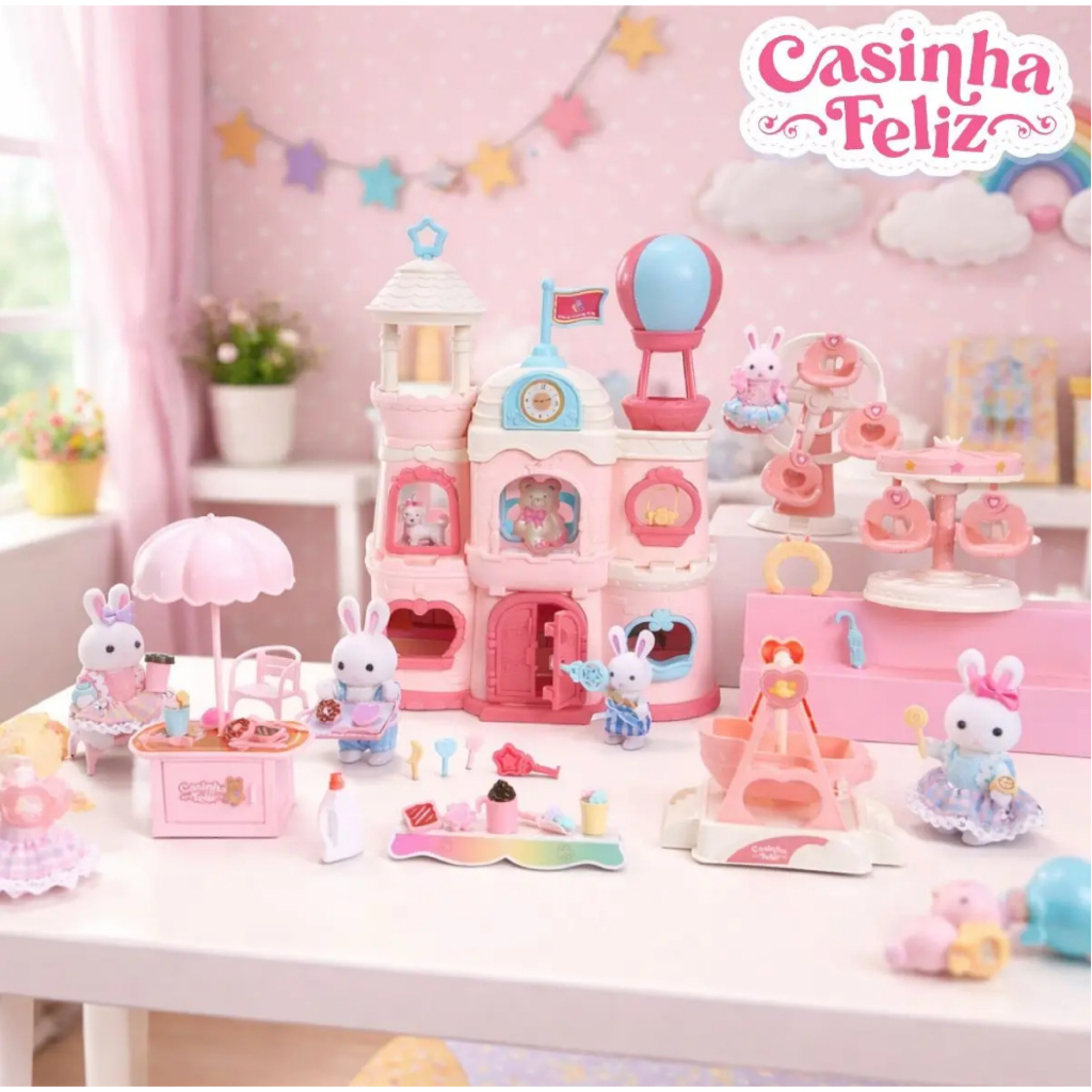 Coleção Palacio E Parque Encantado Acessórios Casinha Feliz Galindo Toys Zoop 39 Acessórios