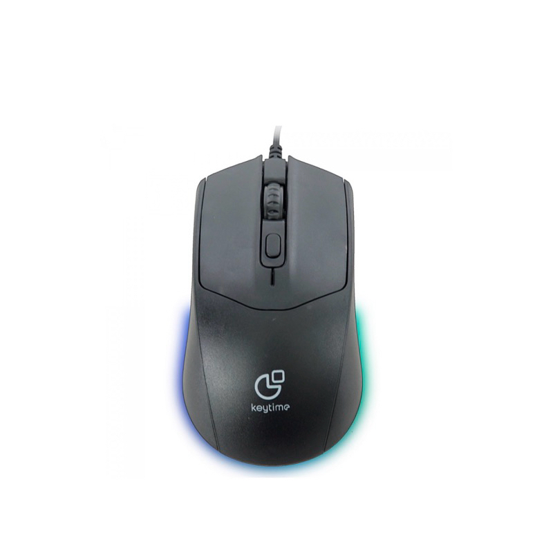 Mouse Gamer Keytime Vanguard RGB 2400 DPI USB com fio para pc computador jogos design ergonômico