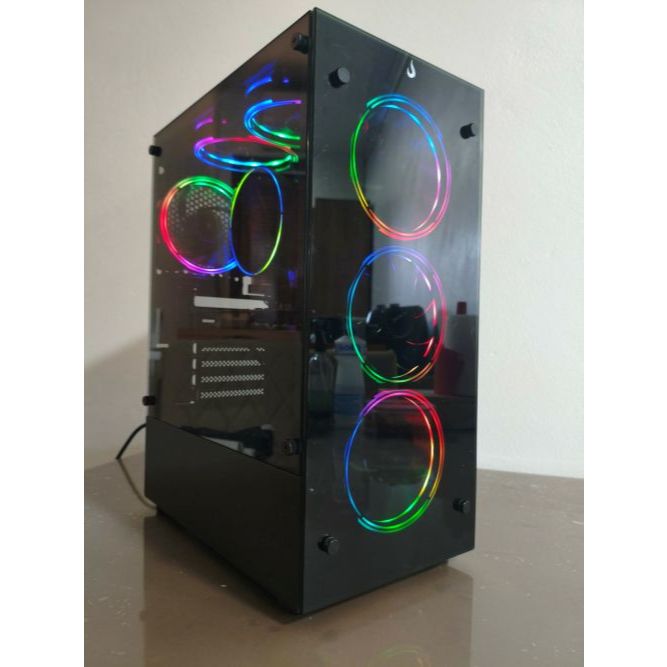 PC Gamer, Intel Core i3 9100F, RX 570 8GB, 16GB DE RAM, SSD 480GB, Fonte 500W Com Garantia e Nota Fiscal