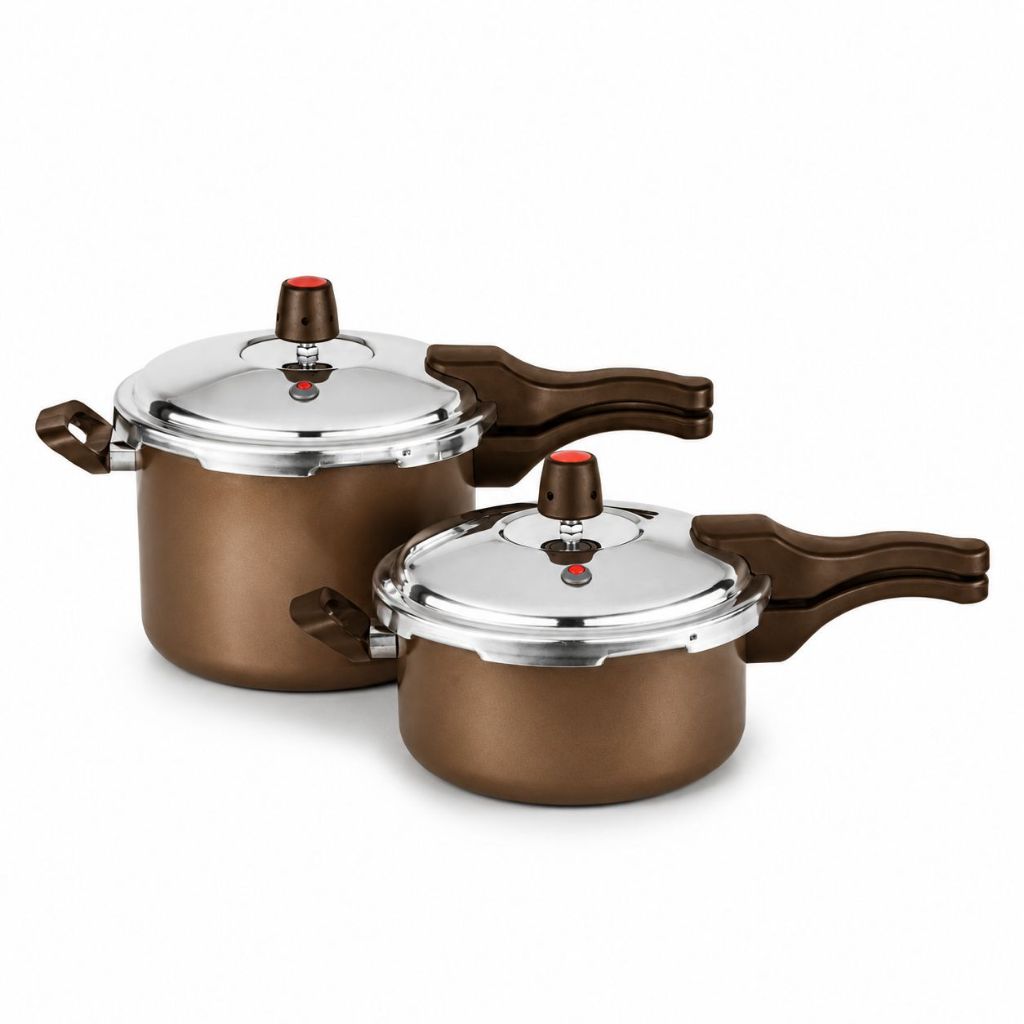 Panelas De Pressão Kit com 2 Unidades 4,5 Litros E 3 Litros Antiaderente