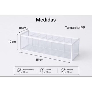 kit com 5 colmeias Organizador de Gaveta tamanho PP – Colmeia para Calcinhas, Cuecas, Mei…