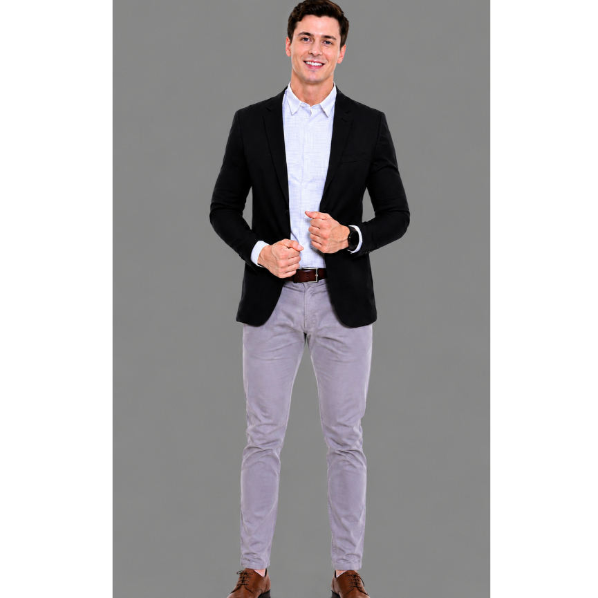 Blazer Slim Masculino 2 Botões Corte Italiano - Mega Oferta