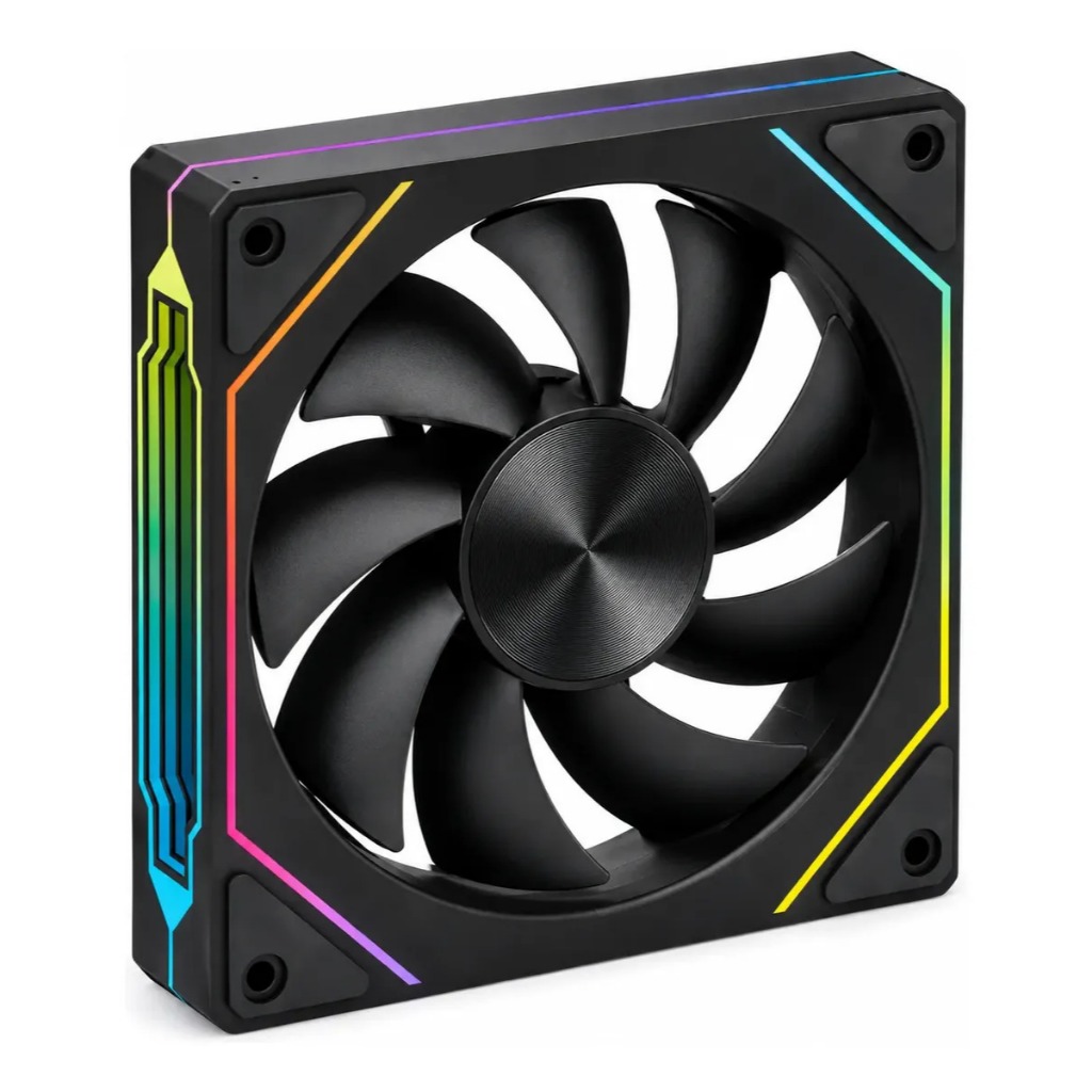 Fan Cooler Ventoinha Brocbyte Pulse Reverse Argb 120mm 6pin