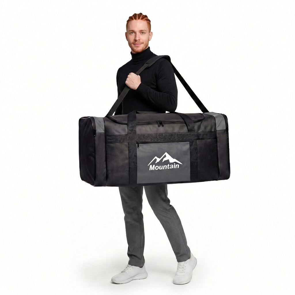 Mala de Viagem Cinza Grande Resistente Transversal Unissex 10kg 23kg Pronta Entrega Promoção 50L