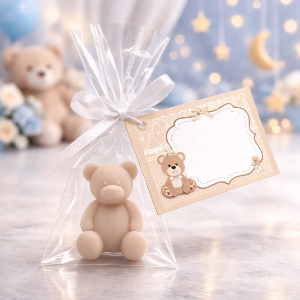 25 Lembrancinhas Sabonetes Perfumados Cha de Bebe ursinho (SABONETES)