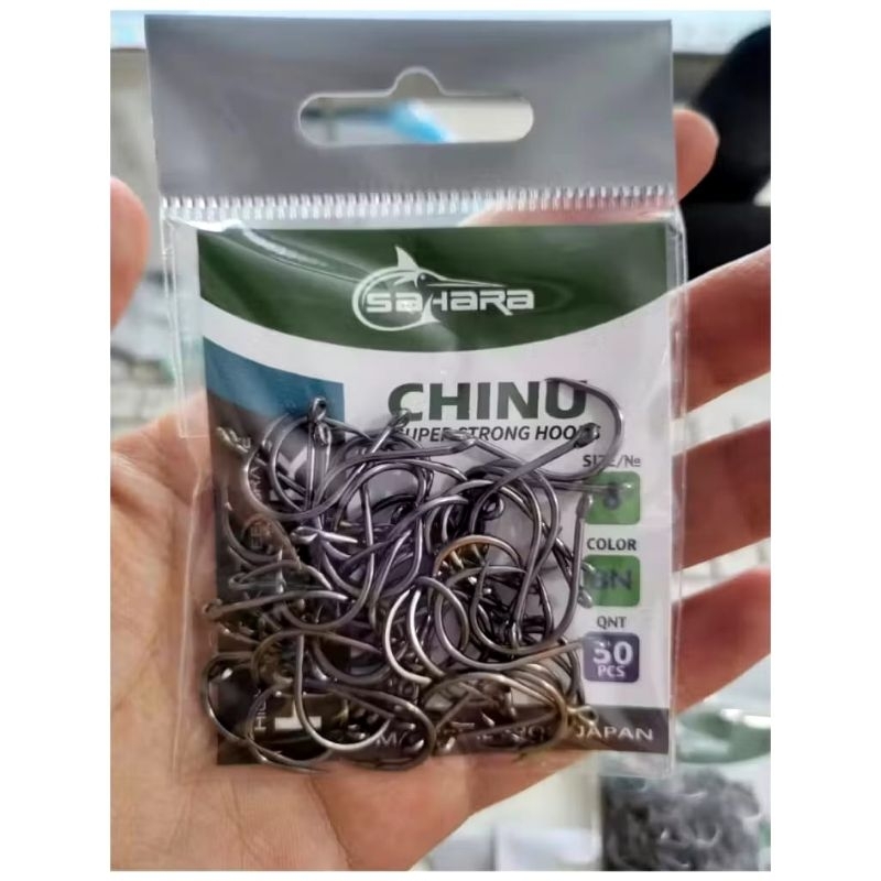 Anzol Chinu Black Níquel Sahara C/ 50 unidades