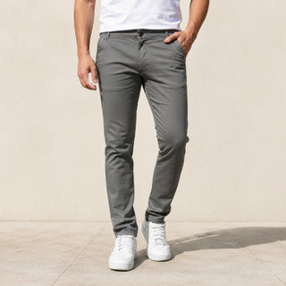 Calça Sarja Masculina Skinny Confortável Casual Elastano Ideal Dia a Dia Modelagem Moderna Slim Fit Estilosa Homem