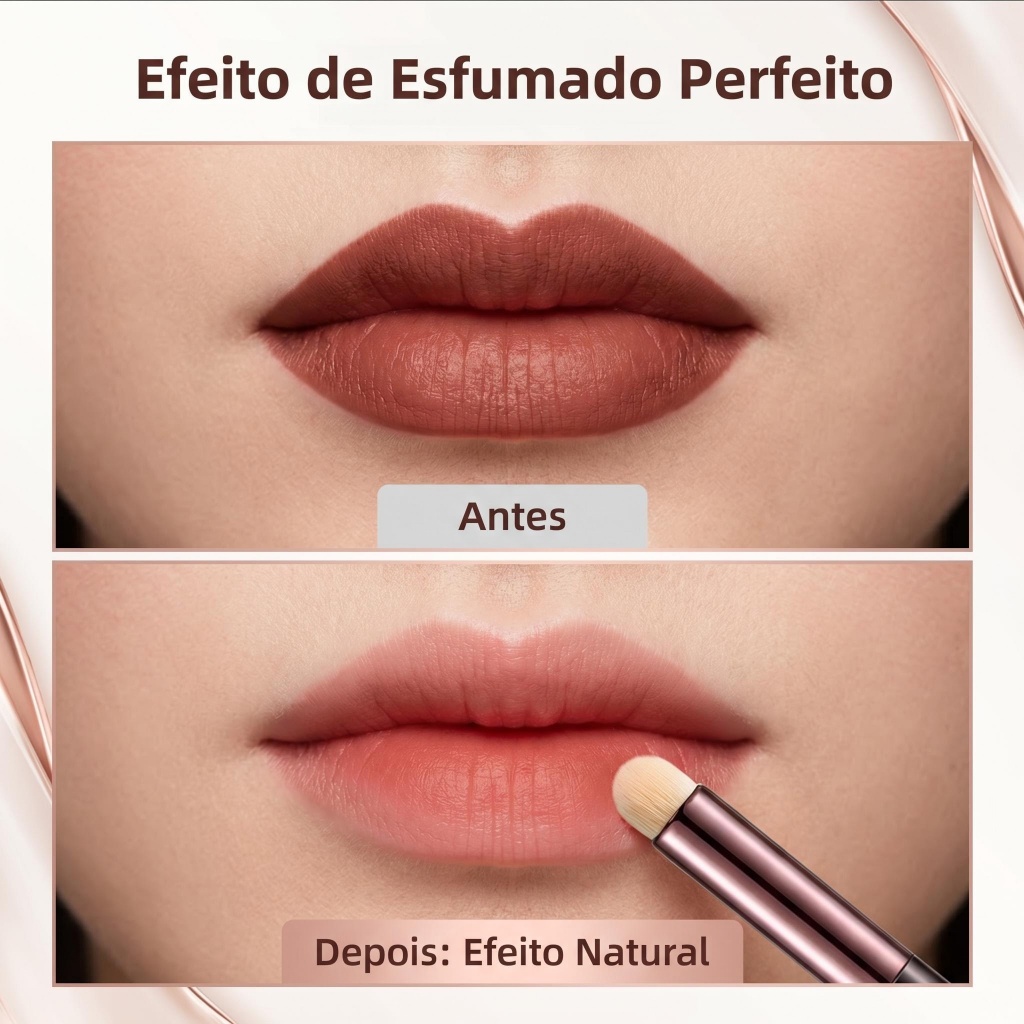 Pincel Aplicação Batom Prático Para Uso Diário