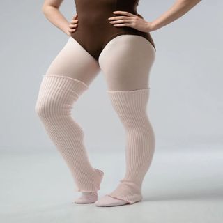 Perneira Rosa Bailarina Adulto em Lã Pas Classique