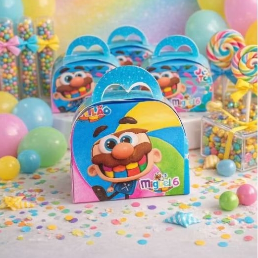 Kit 10 Caixinhas Maletinhas Festa José Comilão, Personalizados Aniversário, Lembrancinhas.