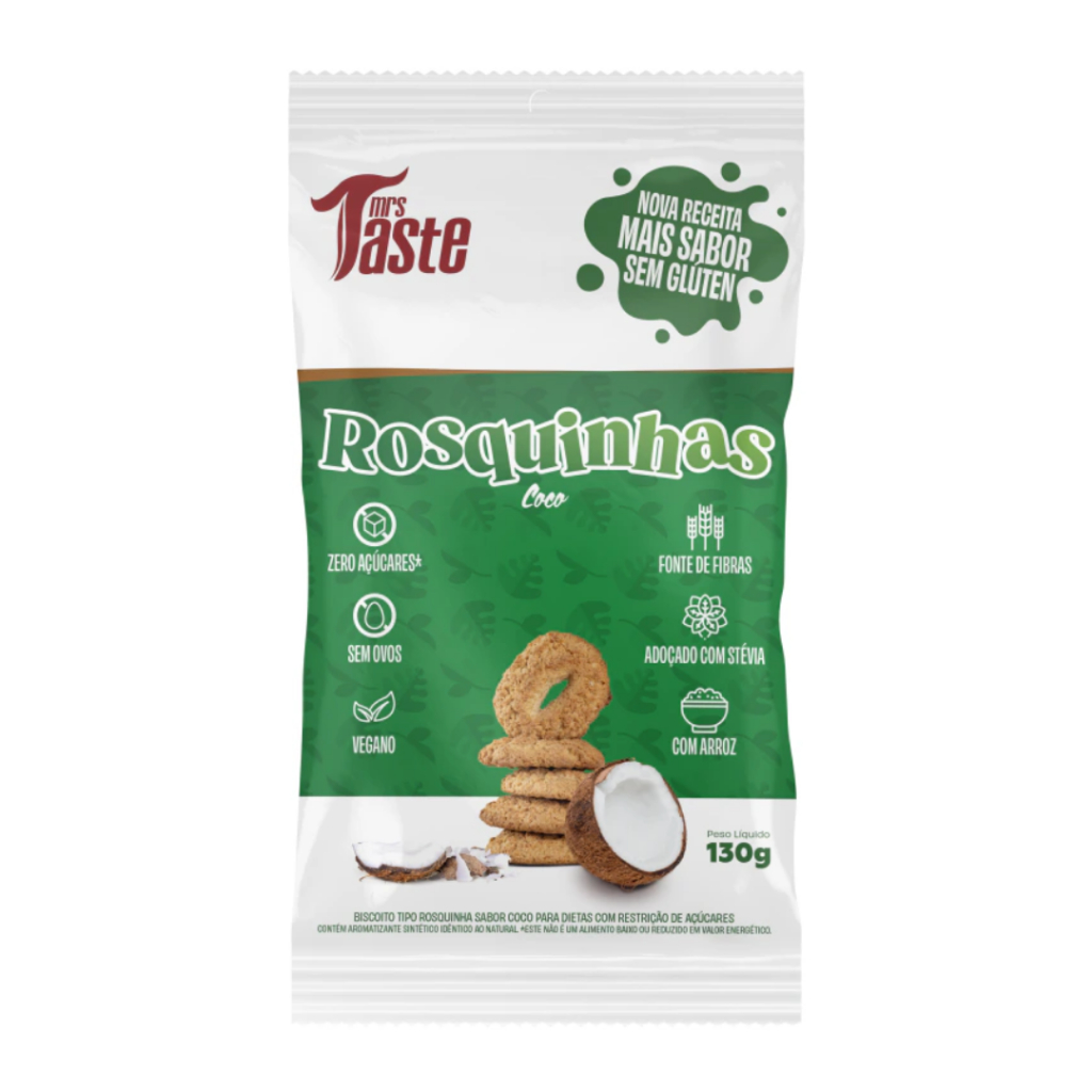 Rosquinhas Zero Açucares 130g - Mrs Taste