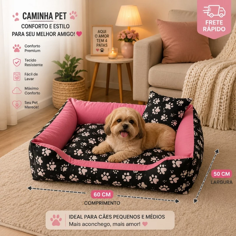 Caminha Pet Siliconizada para Cachorro Médio 60x50cm — foto 5