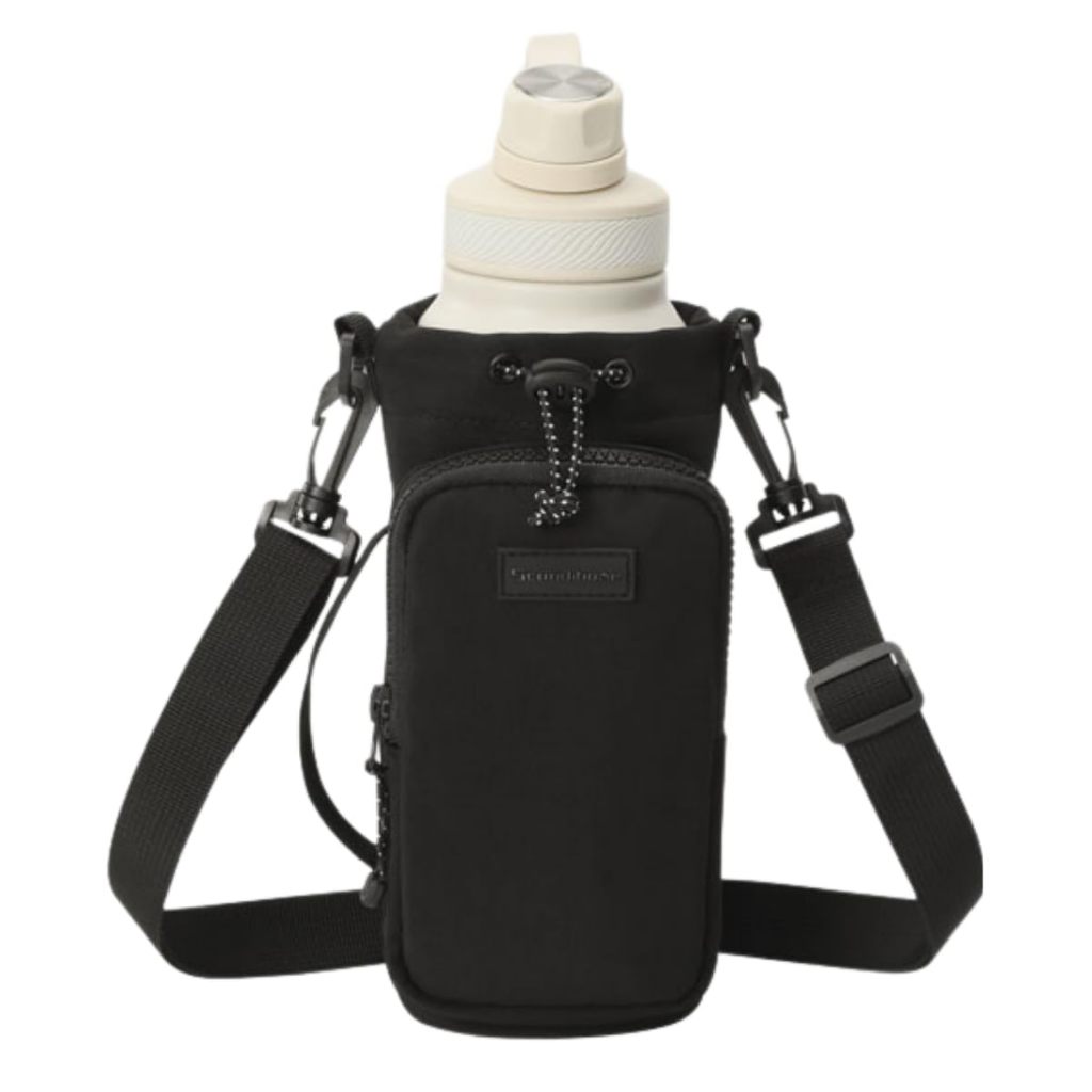 Suporte Para Garrafa De Água Bolsa Impermeável Com Alça De Ombro Ajustável E Bolso Para Celular