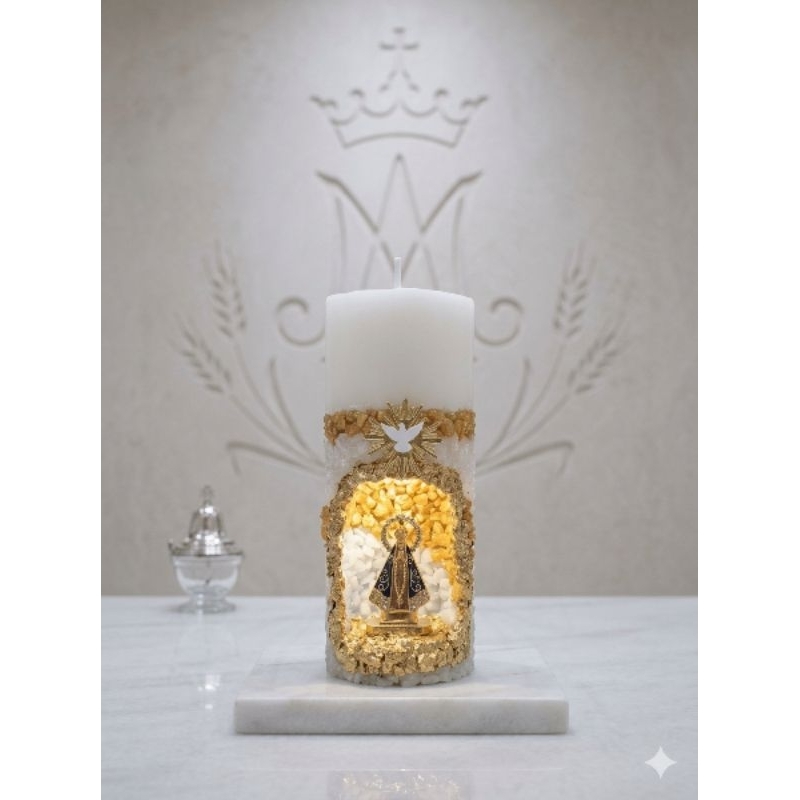 Vela Luminária Nossa Senhora - Vela Religiosa - Vela Gruta