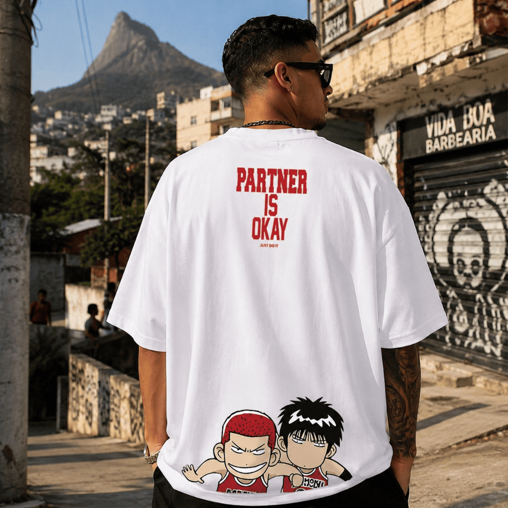 Camiseta Oversized Masculina 100% Algodão Respirável Streetwear Manga Curta para Academia e Dia a Dia
