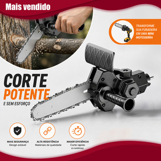 6 Polegada broca elétrica modificada para adaptador de motosserra elétrica ferramenta kits cabeça conversão portátil p