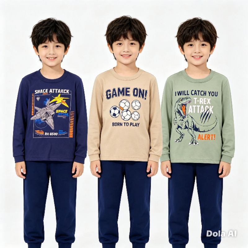 conjunto moletom básico infantil masculino, flanelado inverno blusa e calça confortável dos 4 aos 6