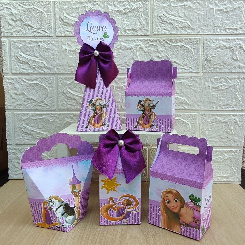Personalizados Enrolados (PEGUE E MONTE) - Kit Festa - Lembrancinha - Aniversario - Caixinhas Personalizadas