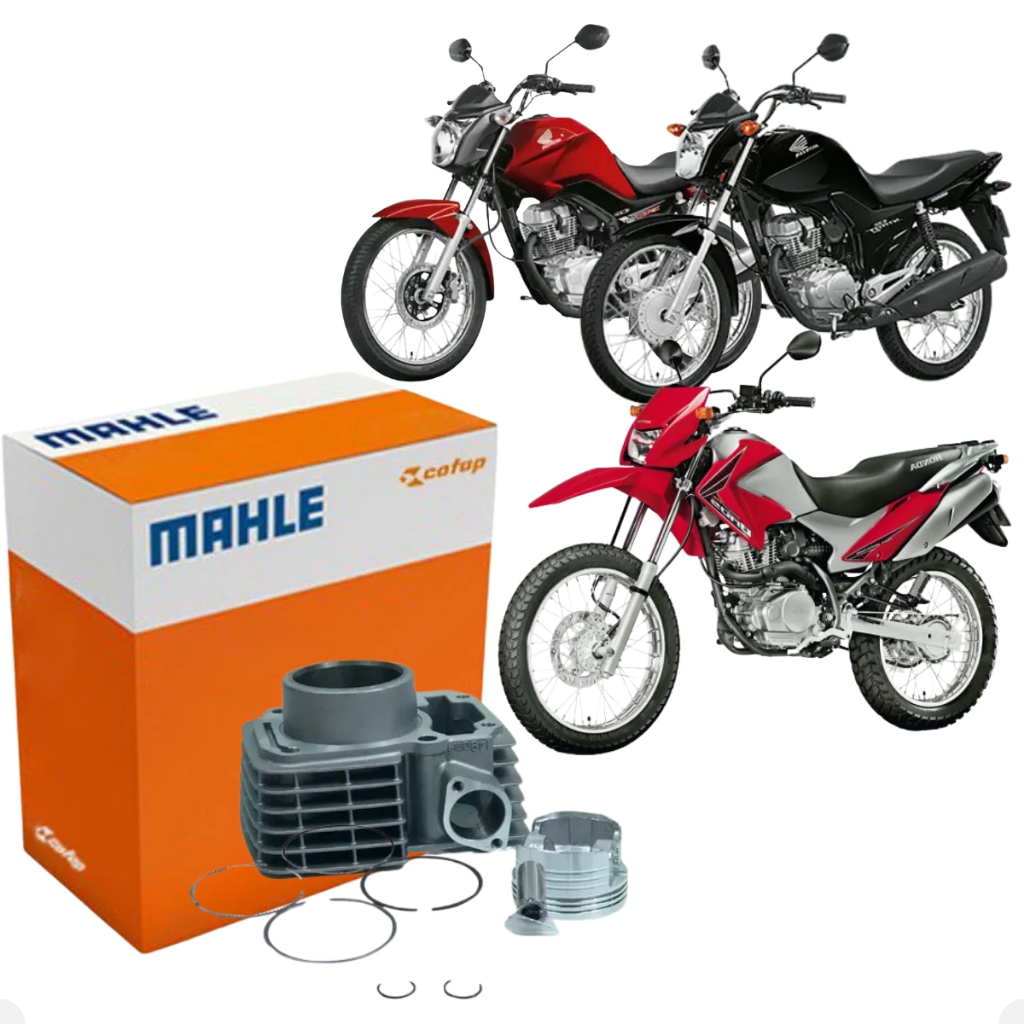 Kit Cilindro Pistão Anel Motor Titan 150 Metal Leve Origin