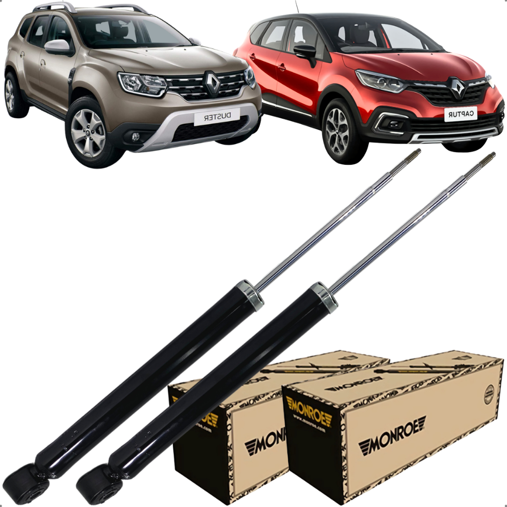 Par Amortecedor Suspensão Traseira Captur Duster 2011 2025