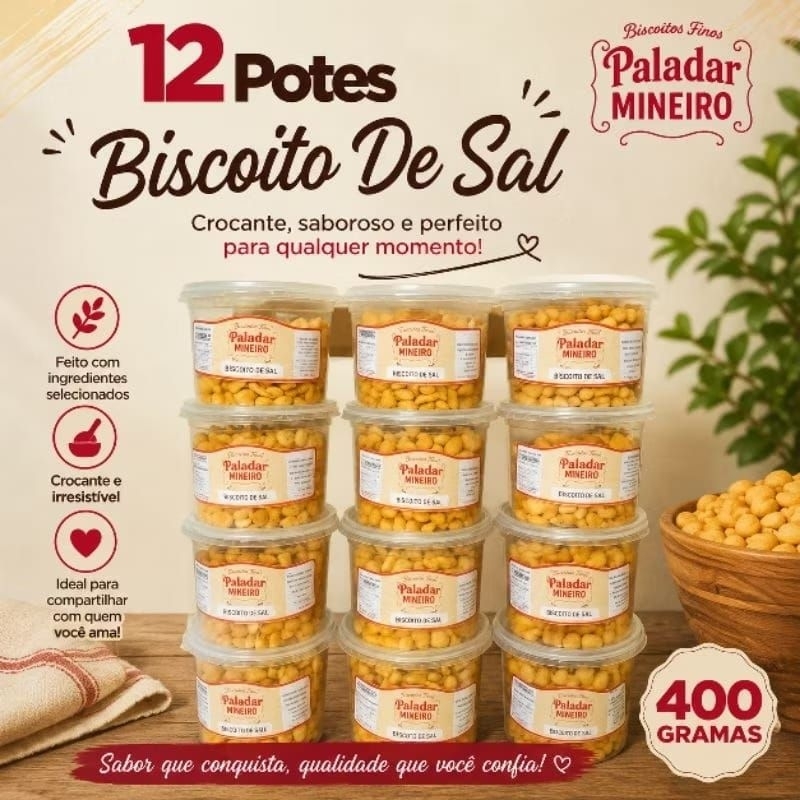 Potes De Biscoito Paladar Mineiro