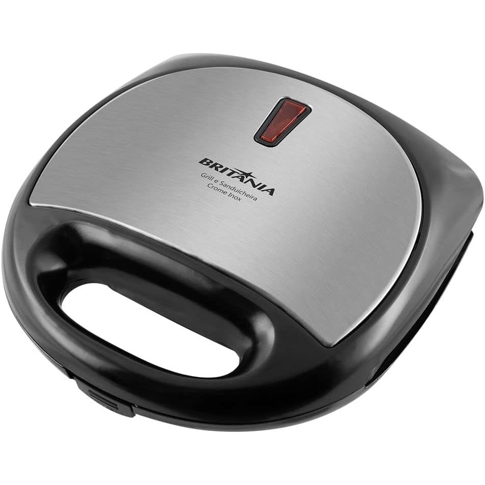 Grill e Sanduicheira Britânia Crome Inox 750W - 127V
