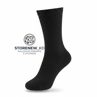 Vários Modelos com Kit de 24 meias  Com algodão Cano Curto, Cano Longo Masculina Feminina Unissex, 24 Meias = 12 Pares