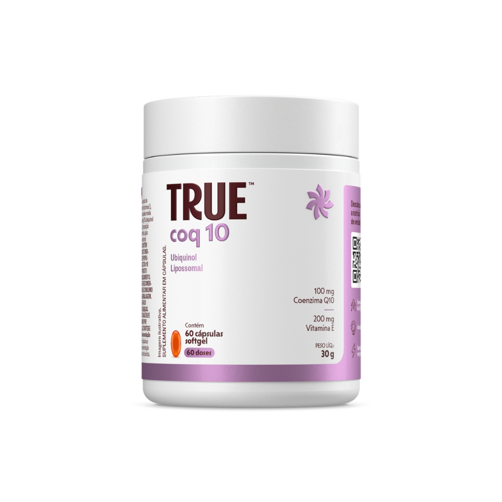 True Coq10 Ubiquinol Lipossomal 60 Cápsulas