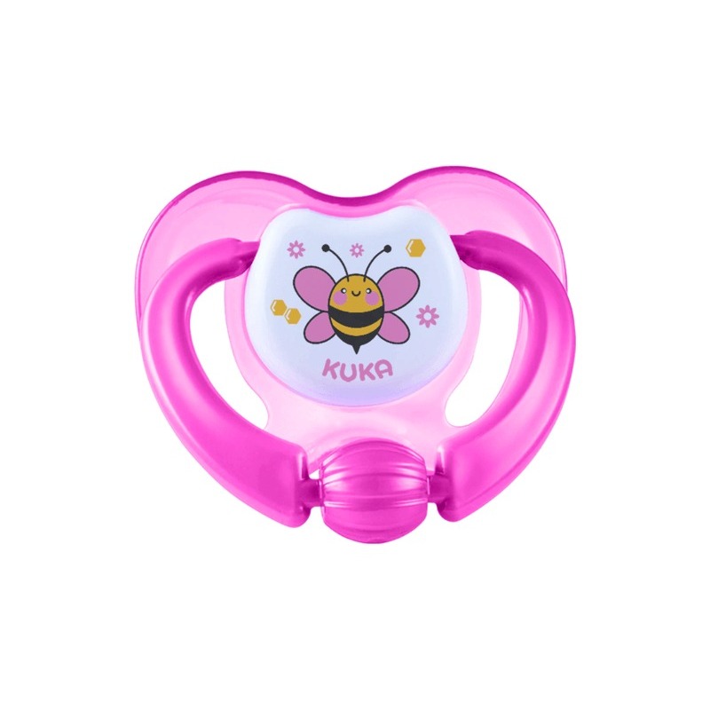 Chupeta Ortodôntica Kuka Lovely Nº2 Cor Rosa 1 Unidade