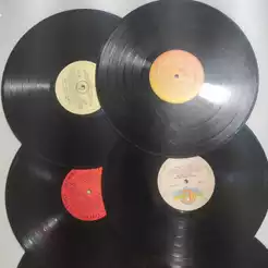 LP Disco de vinil para artesanato decoração de festas kit com 50 unidades