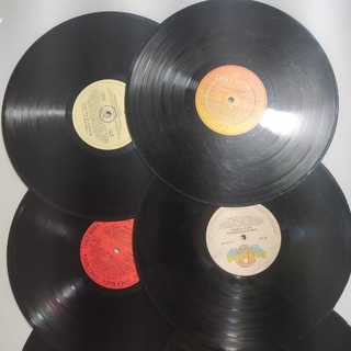 Disco de vinil para artesanato decoração de festas kit com 50 unidades