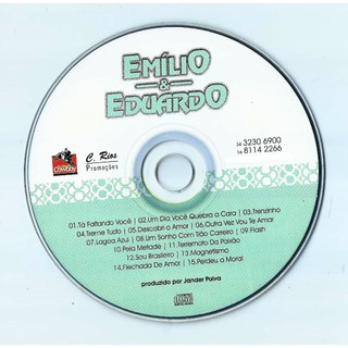 1653 Mcd- Cd 1997- Música- Emídio E Eduardo- Tá Faltando Voce- Sertanejo