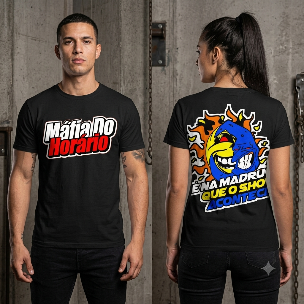 Camiseta Masculina QRA Caminhão – Máfia Do Horário Algodão