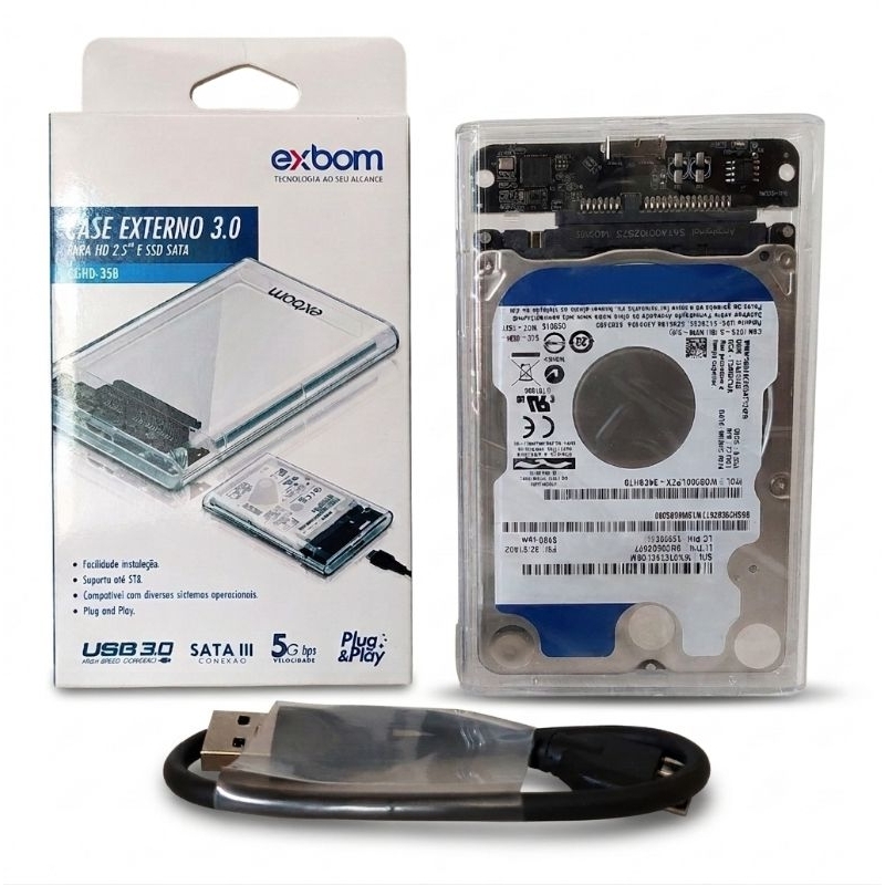 Hd externo 1Tb/1000gb Usb 3.0 Para Notebook Pc Ps3 Ps4 xbox