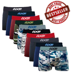 Kit Com 10 Cuecas Microfibra Boxer