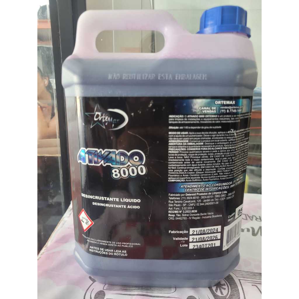 Ortemax - Ativado 8000 5 Litros