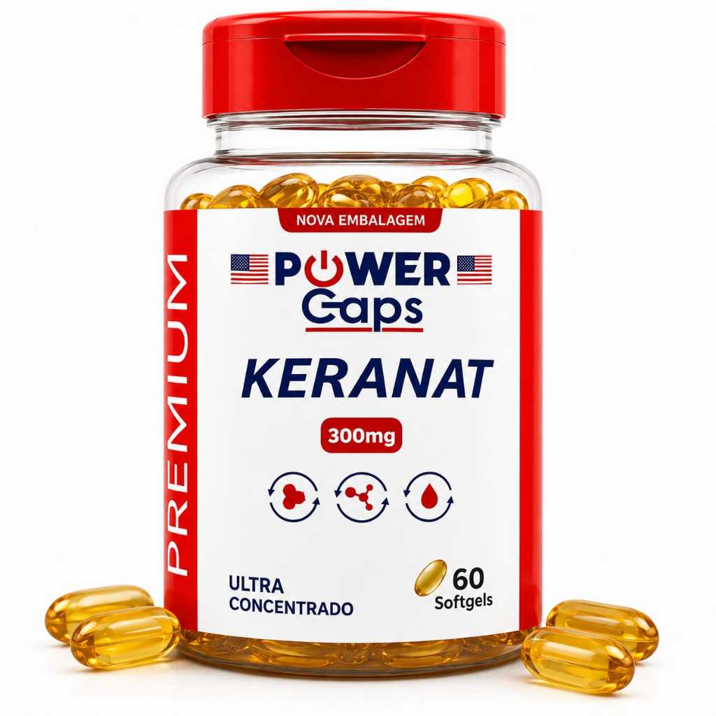 Keranat 300mg Softgel Suplemento para Crescimento Capilar Original