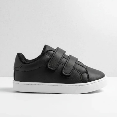 Tênis infantil branco calce fácil moda infantil