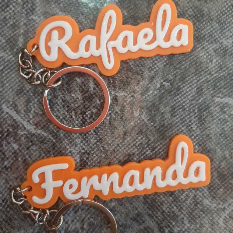 Chaveiro Personalizado com Nome em 3D – Chaveiro com Nome Feminino e Masculino – Presente Criativo - Lemfrancinha- Festa