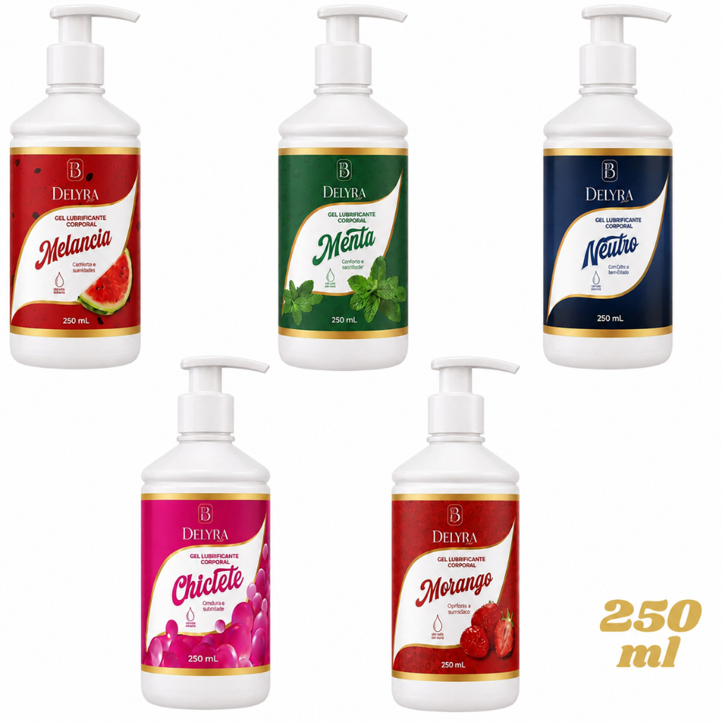 Gel Lubrificante Íntimo Delyra 250g Toque Suave à Base de Água