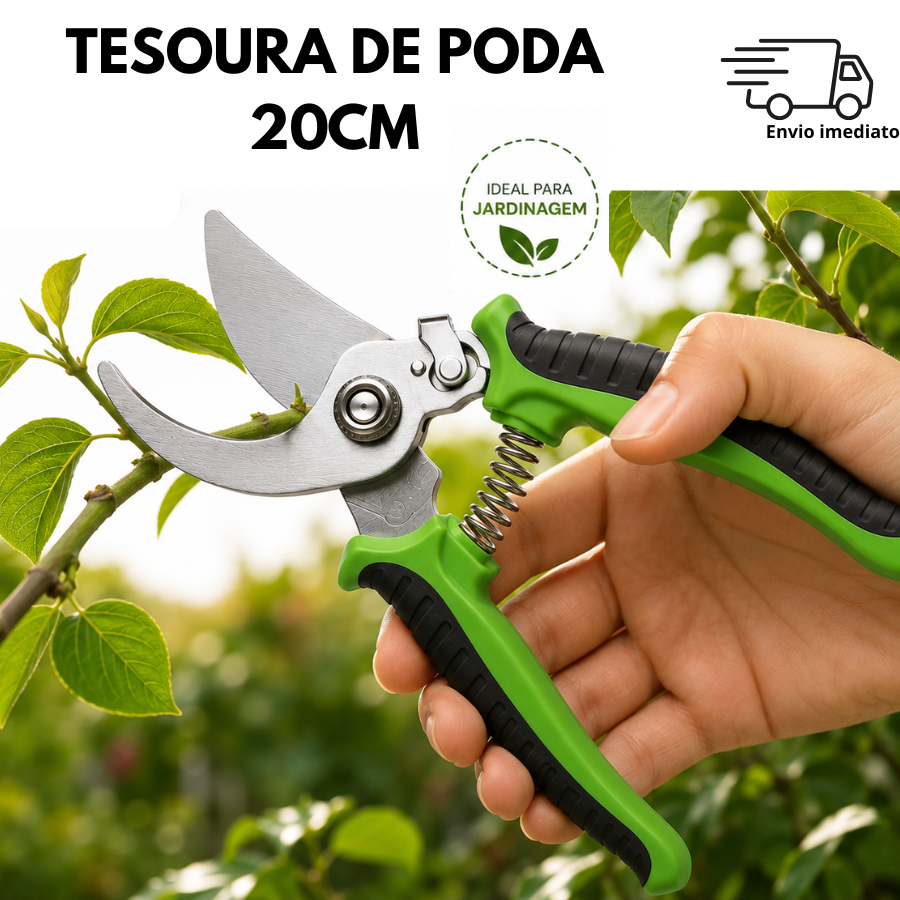TESOURA DE PODAR PLANTAS PODA JARDIM FLORES EMBORRACHADO GRANDE AFIADA TESOURAS VERDE DE JARDINS CORTAS PLANTAS TRAVA