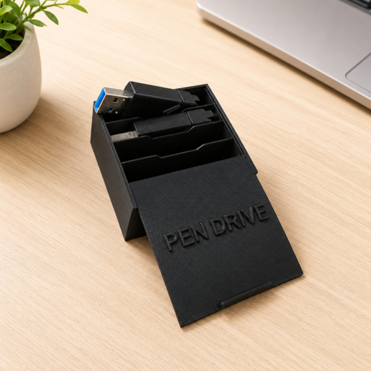 Case Estojo Organizador Para PenDrive
