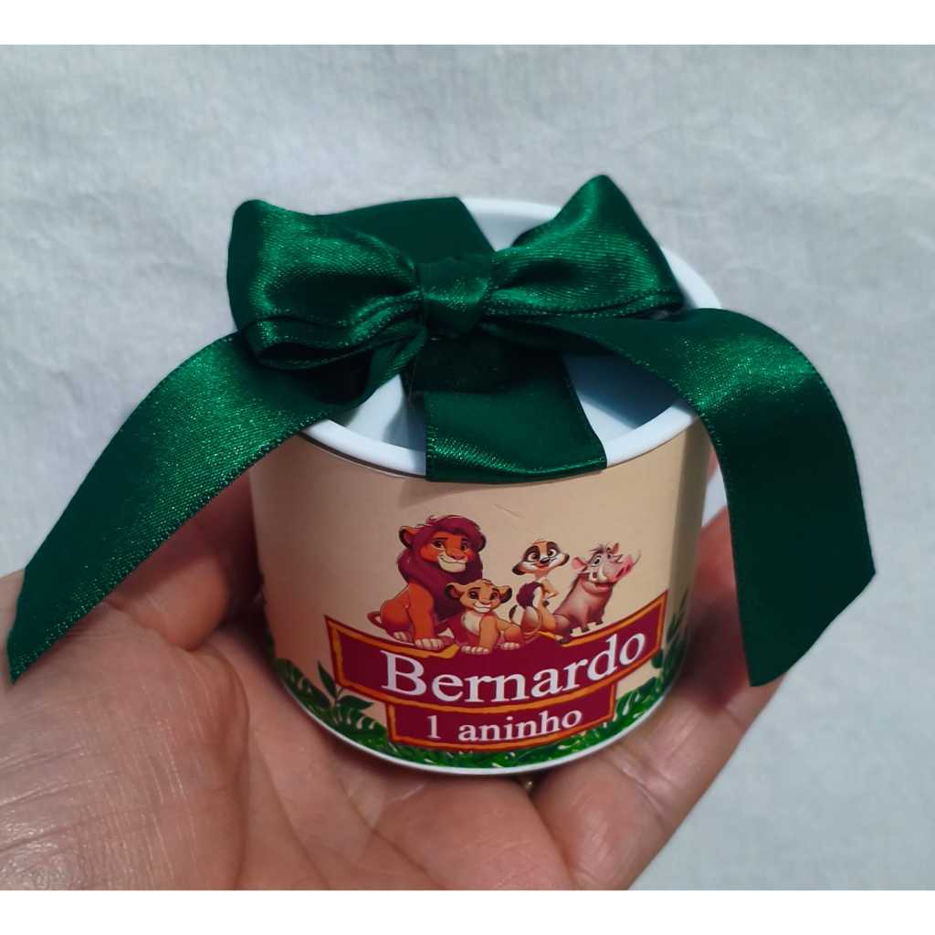 Kit Tubolatas O REI LEÃO l Lembrancinhas l Chá de Bebê l Maternidade l Casamento l Aniversário - Personalizadas