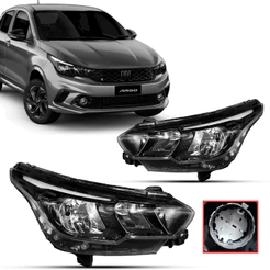 Farol Fiat Argo Cronos Com Led 2017 18 19 2020 2021 2022 23