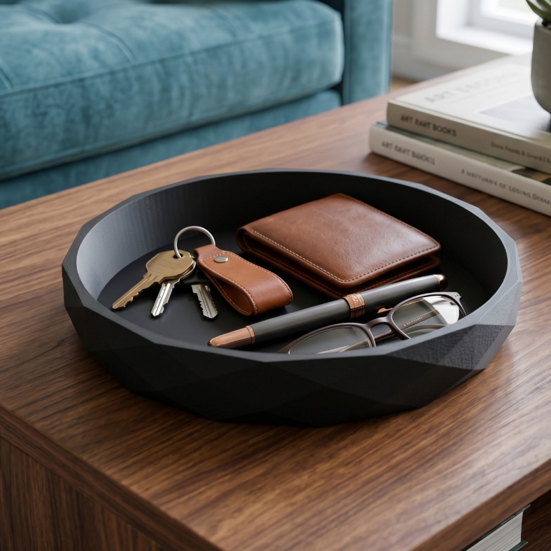 Bandeja Decorativa de Mesa Porta Objetos para Sala e Escritório